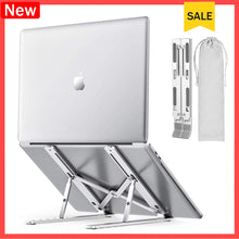 Load image into Gallery viewer, New Portable Foldable Aluminum Laptop Stand Ergonomic Adjustable Laptop Holder for 10-15.6 inch Notebook MacBook Pro/Air