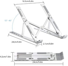 Load image into Gallery viewer, New Portable Foldable Aluminum Laptop Stand Ergonomic Adjustable Laptop Holder for 10-15.6 inch Notebook MacBook Pro/Air
