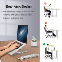 Load image into Gallery viewer, New Portable Foldable Aluminum Laptop Stand Ergonomic Adjustable Laptop Holder for 10-15.6 inch Notebook MacBook Pro/Air