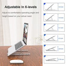 Load image into Gallery viewer, New Portable Foldable Aluminum Laptop Stand Ergonomic Adjustable Laptop Holder for 10-15.6 inch Notebook MacBook Pro/Air