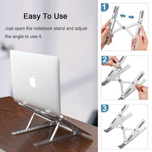 Load image into Gallery viewer, New Portable Foldable Aluminum Laptop Stand Ergonomic Adjustable Laptop Holder for 10-15.6 inch Notebook MacBook Pro/Air