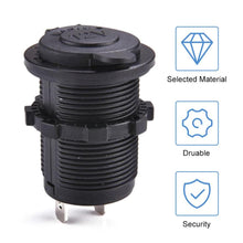 Load image into Gallery viewer, New Universal 12V Automobile Motorcycle Pedestal Car Boat Motorbike Cigarette Lighter Socket Plug Outlet Waterproof