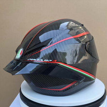 Load image into Gallery viewer, New design motorcycle helmet with gp r spoiler full face automobile race helmet Casco ece approved