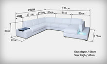 Load image into Gallery viewer, New design sofa U shape sofa sets with led light