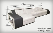 Load image into Gallery viewer, New design sofa corner sofa with led light sofa