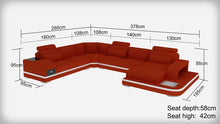 Load image into Gallery viewer, New design sofa corner sofa with led light sofa