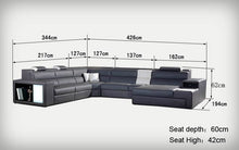 Load image into Gallery viewer, New design sofa corner sofa with led light sofa