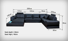 Load image into Gallery viewer, New design sofa corner sofa with led light sofa