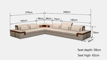 Load image into Gallery viewer, New design sofa corner sofa with led light sofa