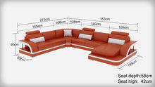 Load image into Gallery viewer, New design sofa corner sofa with led light sofa