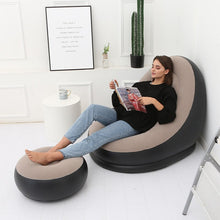 Load image into Gallery viewer, New lazy sofa outdoor inflatable recliner garden sofa lazy bag inflatable sofa beach bed recliner lazy bag sofa bed bag folding
