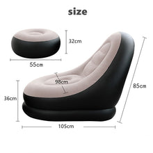 Load image into Gallery viewer, New lazy sofa outdoor inflatable recliner garden sofa lazy bag inflatable sofa beach bed recliner lazy bag sofa bed bag folding