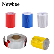 Load image into Gallery viewer, Newbee White 5cm*100cm Safety Mark Reflective Strip Sticker Car Styling Warning Tape Automobile Motorcycle Film Baby Car Decal