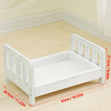 Load image into Gallery viewer, Newborn Props for Photography Wood Bed Newborn Posing Photography Photo Bed Crib Props Shoot Posing Sofa