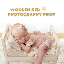 Load image into Gallery viewer, Newborn Props for Photography Wood Bed Newborn Posing Photography Photo Bed Crib Props Shoot Posing Sofa