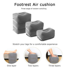 Load image into Gallery viewer, Newest Inflatable Portable Travel Footrest Pillow Flight Sleeping Leg Resting Comfortable On Airplane Car Train Kids Rest Pad