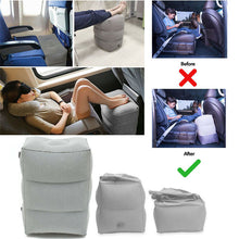 Load image into Gallery viewer, Newest Inflatable Portable Travel Footrest Pillow Flight Sleeping Leg Resting Comfortable On Airplane Car Train Kids Rest Pad