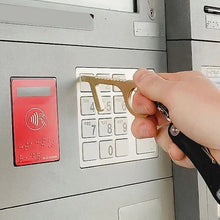 Load image into Gallery viewer, No touch key EDC door handle Portable Press Elevator Tool Hygiene Hand Antimicrobial Alloy Door Opener Door Handle Key Metal