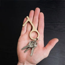 Load image into Gallery viewer, No touch key EDC door handle Portable Press Elevator Tool Hygiene Hand Antimicrobial Alloy Door Opener Door Handle Key Metal