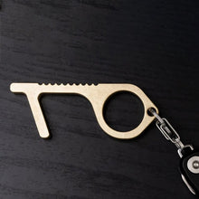 Load image into Gallery viewer, No touch key EDC door handle Portable Press Elevator Tool Hygiene Hand Antimicrobial Alloy Door Opener Door Handle Key Metal