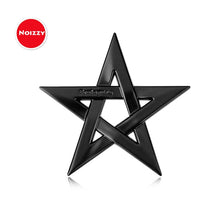 Load image into Gallery viewer, Noizzy 2018 New Pentacle Star 100% 3D Metal Car Auto Badge Emblem Sticker Black Chrome Motorcycle Automobile Tuning Car Styling
