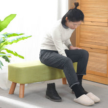 Load image into Gallery viewer, Nordic Style Shoes Bench Simple Modern Fashion Cloth Sofa Stool Fabric Shoes Bench Sofa Taburete Multifunction Ottoman Pouf