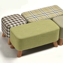 Load image into Gallery viewer, Nordic Style Shoes Bench Simple Modern Fashion Cloth Sofa Stool Fabric Shoes Bench Sofa Taburete Multifunction Ottoman Pouf