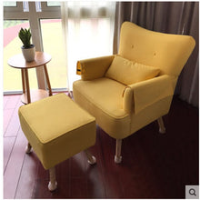 Load image into Gallery viewer, Nordic high-end living room single small sofa balcony lounge chair girl home bedroom fashion lazy sofa computer back chair