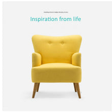 Load image into Gallery viewer, Nordic high-end living room single small sofa balcony lounge chair girl home bedroom fashion lazy sofa computer back chair