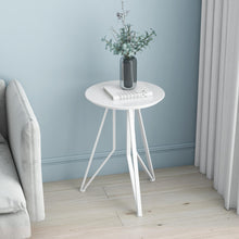 Load image into Gallery viewer, Nordic simple wrought iron marble side sofa corner living room golden small coffee table creative small round table