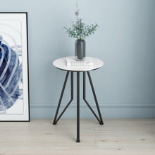 Load image into Gallery viewer, Nordic simple wrought iron marble side sofa corner living room golden small coffee table creative small round table