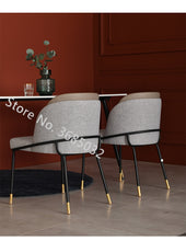 Load image into Gallery viewer, Nordic single living room sofa balcony stools with breathable PU modern minimalist sofa personality leisure bedroom room chair
