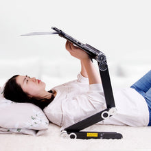 Load image into Gallery viewer, Notebook holder Lying and watching TV bed folding lift lazy table computer stand