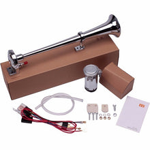 Load image into Gallery viewer, OHANEE Universal 150DB Loud Car Air Horn Single 12V 24V Single Trumpet Compressor Bocina for Motorcycle Trucks Cars Automobiles