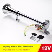 Load image into Gallery viewer, OHANEE Universal 150DB Loud Car Air Horn Single 12V 24V Single Trumpet Compressor Bocina for Motorcycle Trucks Cars Automobiles