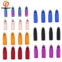 Load image into Gallery viewer, POSSBAY Universal Motorcycle Automobiles Bicycle Tyre Valve Caps Bullet Wheel Tire Valve Cap Metal Tyre Stem Air Caps