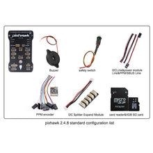 Load image into Gallery viewer, Pixhawk 2.4.8 PX4 PIX 32 Bit Flight Controller+M8N GPS+ 433/915Mhz 100/500mw Radio Telemetry+Safety Switch+Buzzer+rgb+I2C+ 4G SD