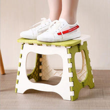 Load image into Gallery viewer, Plastic Bathroom Folding Small Bench Child Adult Step Stool Travel Outdoor Portable Small Chair For Shoe Bench