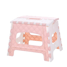 Load image into Gallery viewer, Plastic Multi Purpose Folding Step Stool Home Space Saving Outdoor Storage Foldable Seat Strong Load Bearing 4.516#30