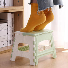 Load image into Gallery viewer, Plastic Multi Purpose Folding Step Stool Home Space Saving Outdoor Storage Foldable Seat Strong Load Bearing 4.516#30