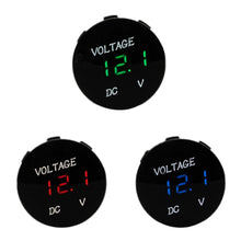 Load image into Gallery viewer, Portable Digital Voltmeter 12-24V Durable Practical Plastic Shell for Other General Purpose Vehicles Motorcycle Automobile