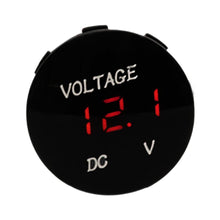 Load image into Gallery viewer, Portable Digital Voltmeter 12-24V Durable Practical Plastic Shell for Other General Purpose Vehicles Motorcycle Automobile