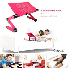 Load image into Gallery viewer, Portable Foldable Adjustable Folding Table Computer Desk iPad Desk Lazy Notebook Stand for Bed Sofa Home Office Computer Desk