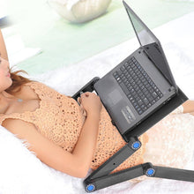 Load image into Gallery viewer, Portable Foldable Adjustable Folding Table Computer Desk iPad Desk Lazy Notebook Stand for Bed Sofa Home Office Computer Desk