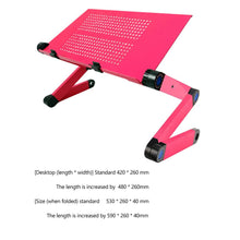 Load image into Gallery viewer, Portable Laptop Computer Table for Bed Aluminum Alloy Foldable Computer Desk iPad Desk Lazy Notebook Table TV Stand Mouse Pad