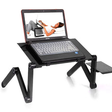 Load image into Gallery viewer, Portable Table for Laptop Desk Computer Notebook PC Stand Aluminum Foldable Adjustable Folding Tray For Sofa Bed With Mouse Pad