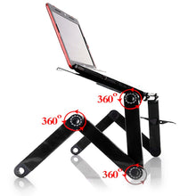 Load image into Gallery viewer, Portable Table for Laptop Desk Computer Notebook PC Stand Aluminum Foldable Adjustable Folding Tray For Sofa Bed With Mouse Pad
