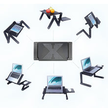 Load image into Gallery viewer, Portable and Multifunctional Aluminum Laptop Table Stand for Bed Portable Sofa Laptop Table Foldable Notebook Desk