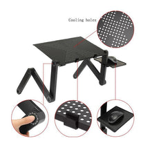 Load image into Gallery viewer, Portable and Multifunctional Aluminum Laptop Table Stand for Bed Portable Sofa Laptop Table Foldable Notebook Desk