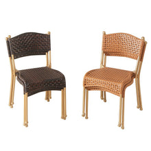 Load image into Gallery viewer, Rattan Chair Small Rattan Chair Can Overlap Household Living Room Children's Chair Environmentally Friendly Hand-made